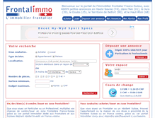 Tablet Screenshot of frontalimmo.com